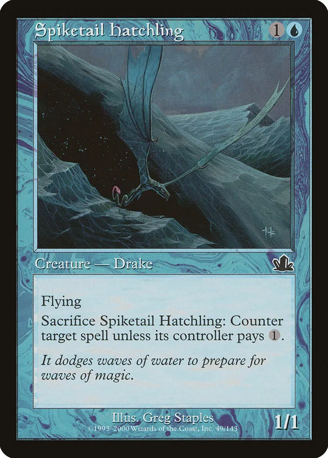 2000 Prophecy Spiketail Hatchling common #49 common card image