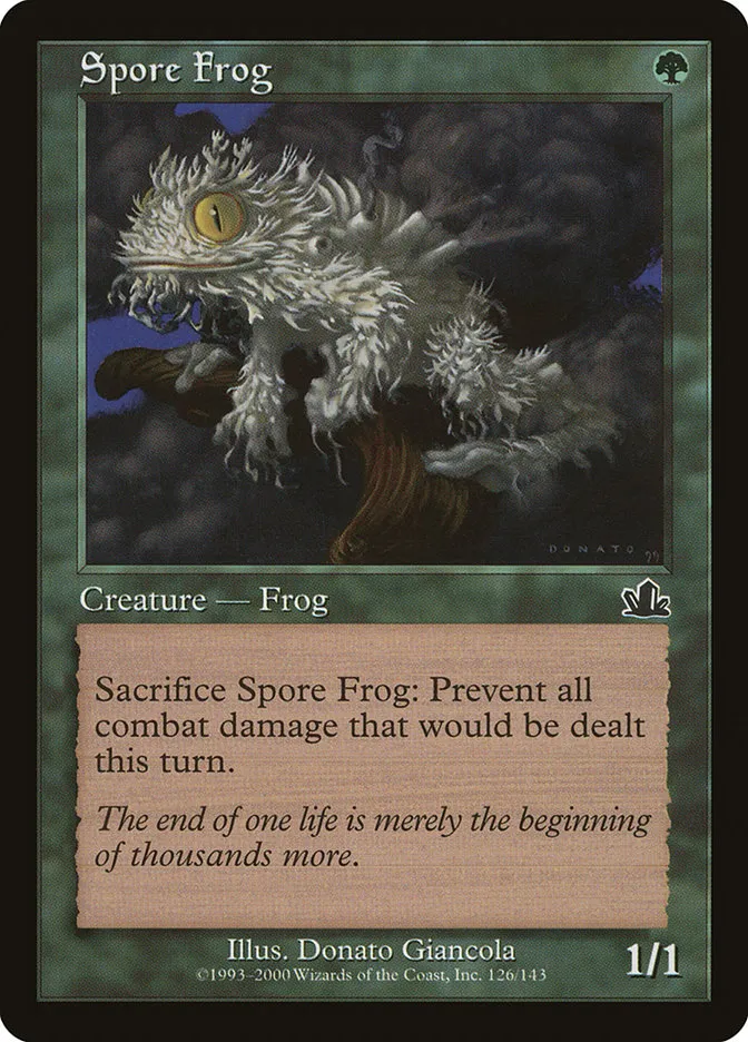 2000 Prophecy Spore Frog common #126 common card image