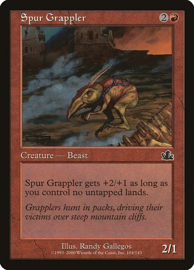 2000 Prophecy Spur Grappler common #104 common card image