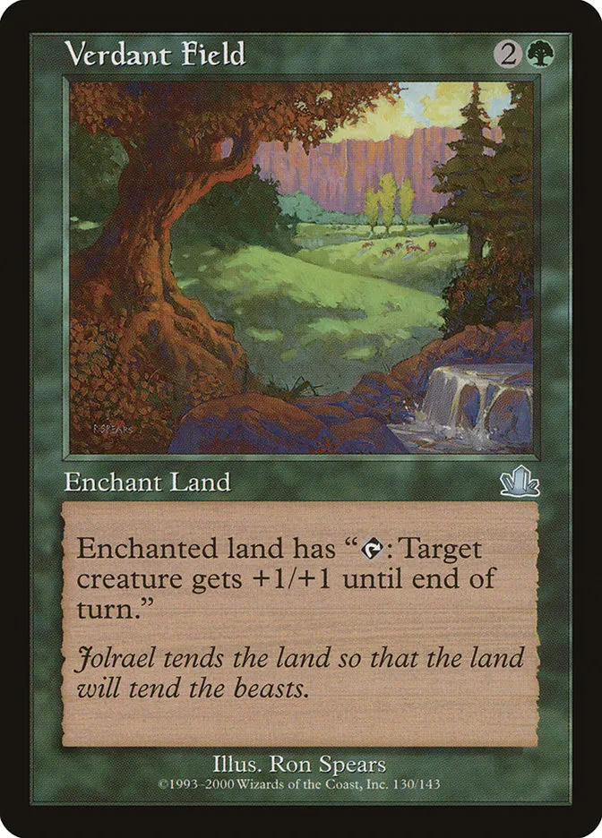 2000 Prophecy Verdant Field uncommon #130 uncommon card image