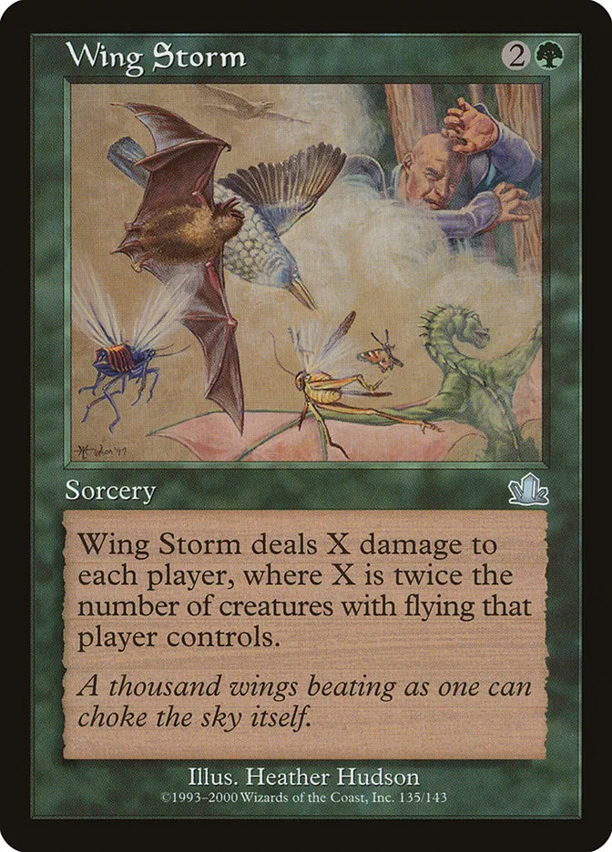 2000 Prophecy Wing Storm #135 uncommon card image