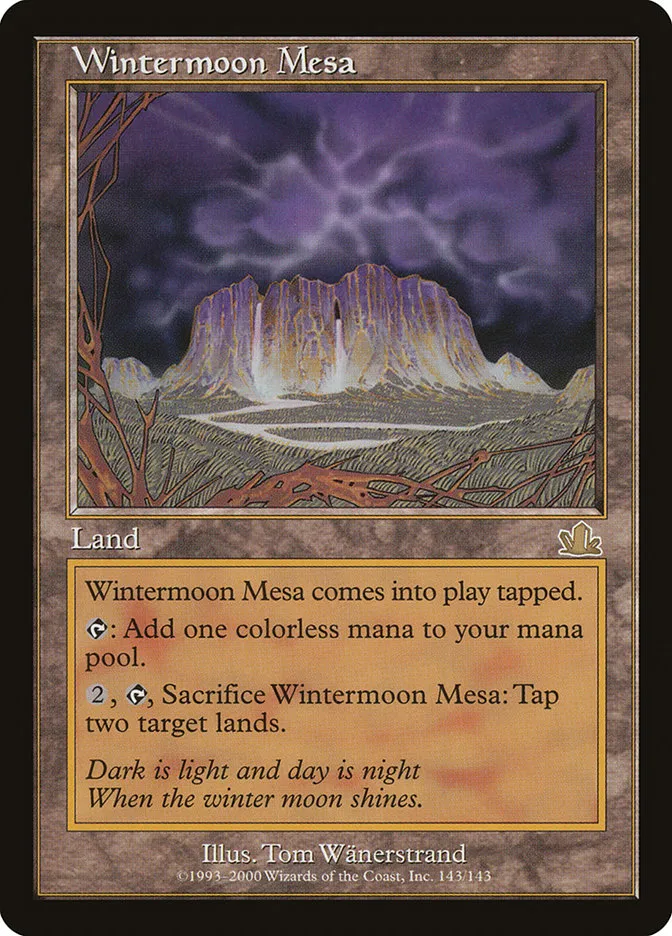 2000 Prophecy Wintermoon Mesa #143 rare card image
