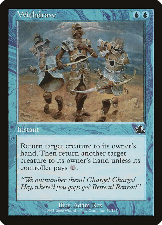 2000 Prophecy Withdraw common #54 common card image