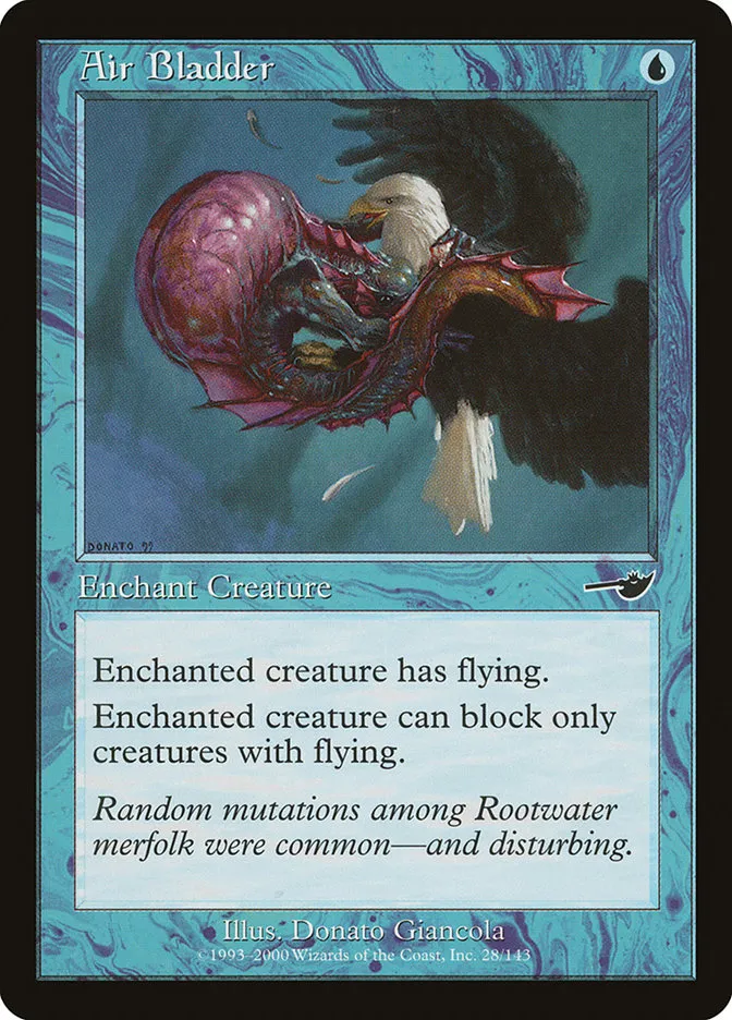 2000 Nemesis Air Bladder common #28 unlisted card image