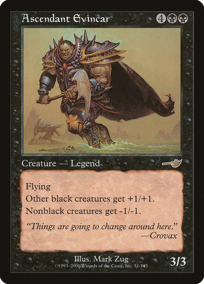 2000 Nemesis Ascendant Evincar rare #51 unlisted card image