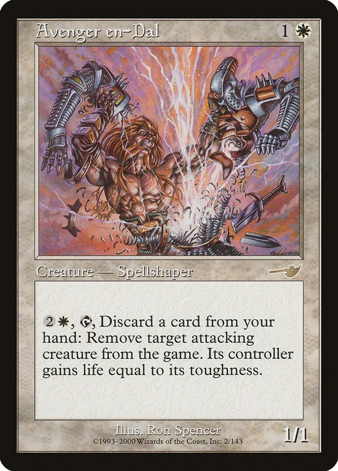 2000 Nemesis Avenger en-Dal rare #2 unlisted card image