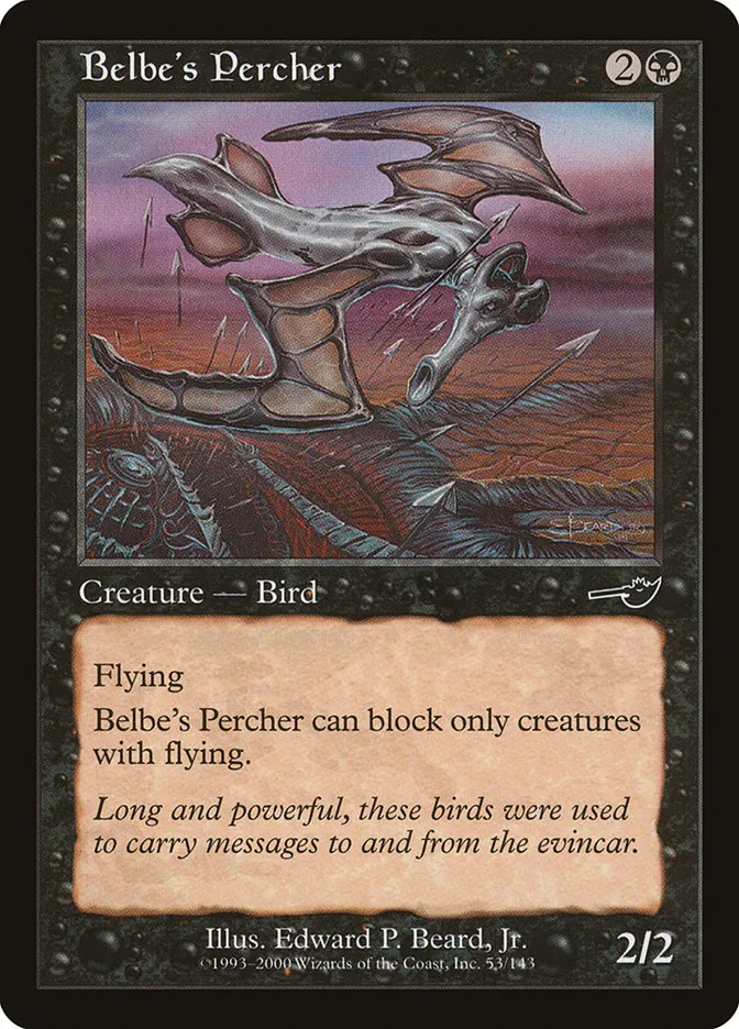 2000 Nemesis Belbe's Percher common #53 unlisted card image