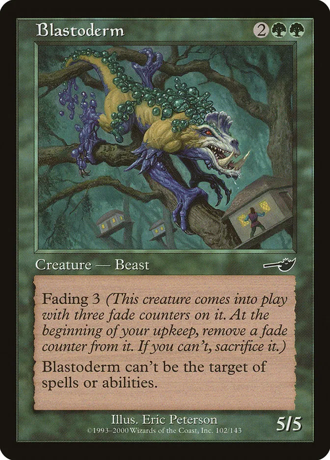 2000 Nemesis Blastoderm common #102 unlisted card image