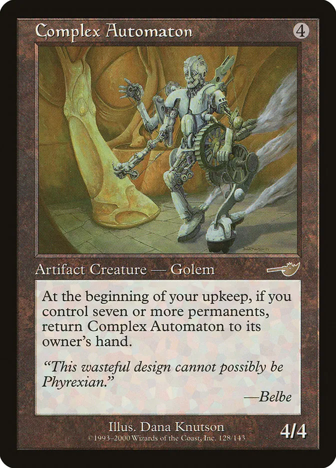 2000 Nemesis Complex Automaton rare #128 unlisted card image