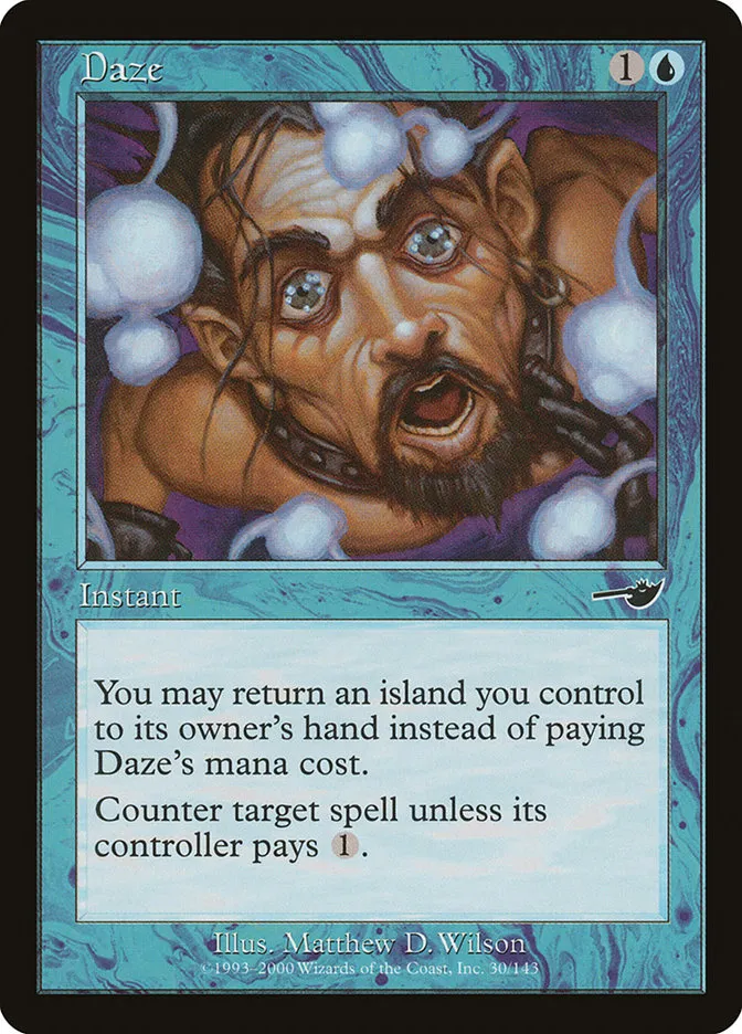 2000 Nemesis Daze common #30 unlisted card image