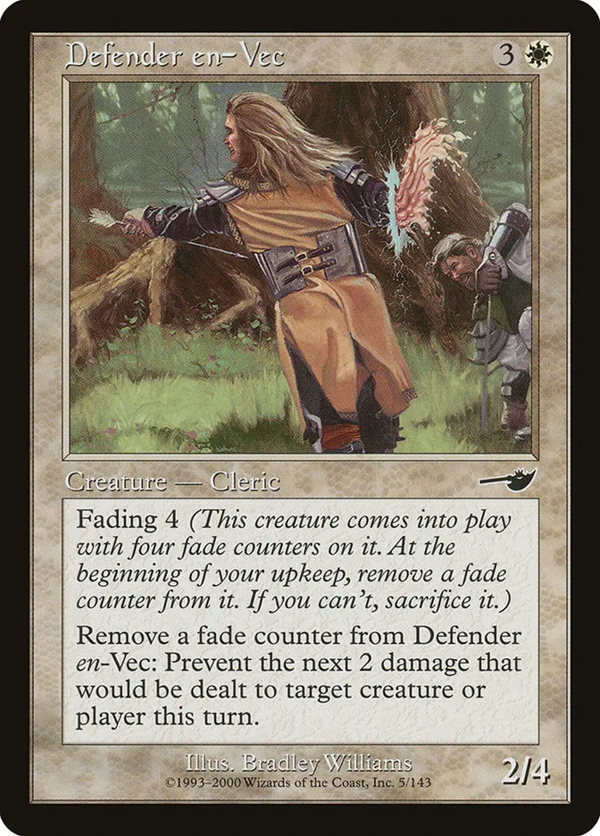2000 Nemesis Defender en-Vec common #5 unlisted card image