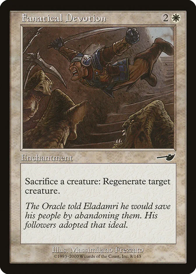 2000 Nemesis Fanatical Devotion common #8 unlisted card image