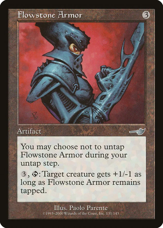 2000 Nemesis Flowstone Armor uncommon #131 unlisted card image