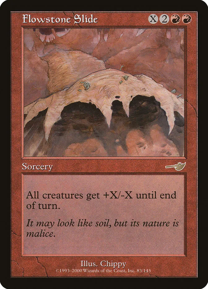 2000 Nemesis Flowstone Slide rare #83 unlisted card image