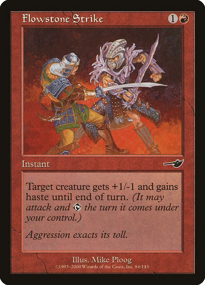 2000 Nemesis Flowstone Strike common #84 unlisted card image