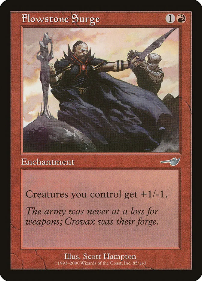 2000 Nemesis Flowstone Surge uncommon #85 unlisted card image