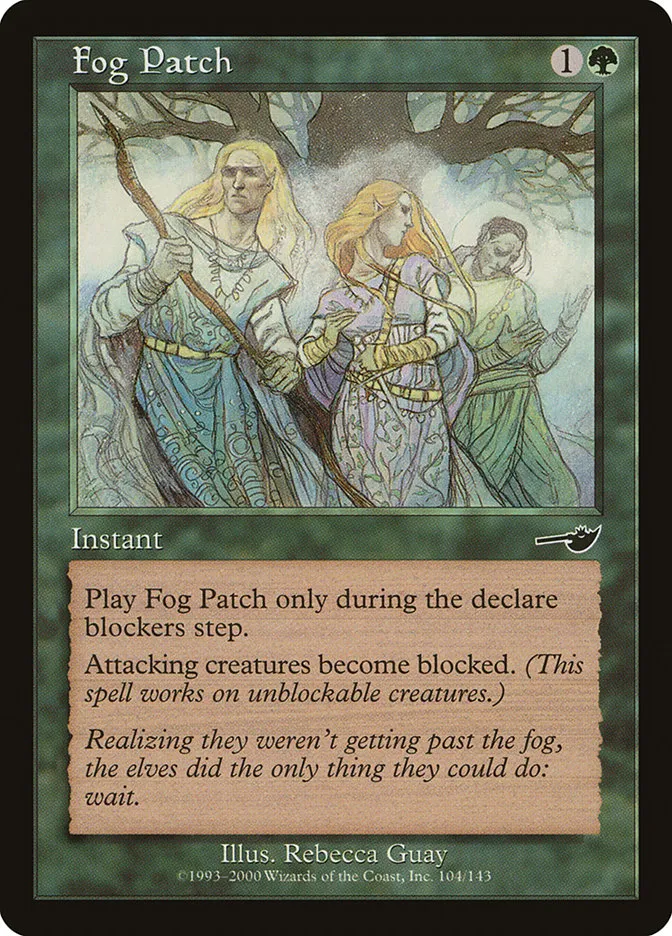 2000 Nemesis Fog Patch common #104 unlisted card image