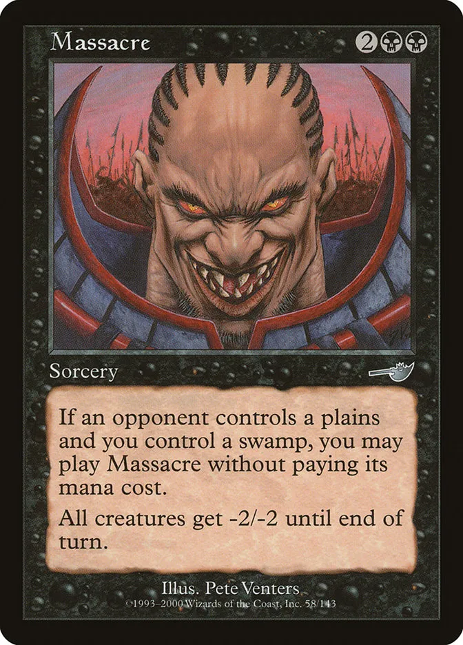2000 Nemesis Massacre uncommon #58 unlisted card image