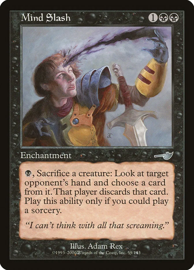 2000 Nemesis Mind Slash uncommon #59 unlisted card image