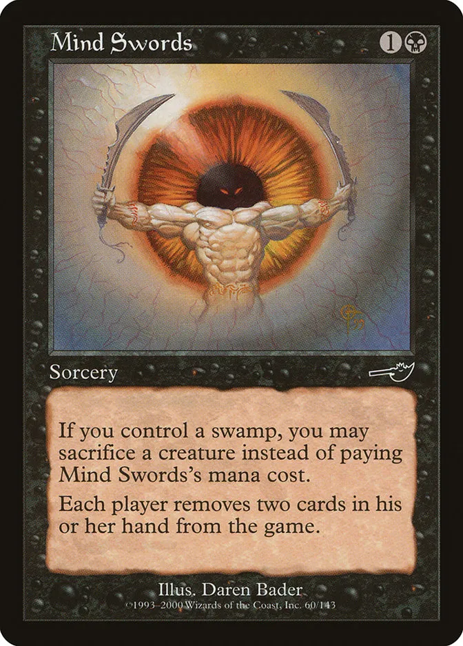 2000 Nemesis Mind Swords common #60 unlisted card image