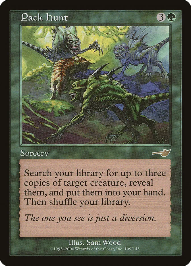 2000 Nemesis Pack Hunt rare #109 unlisted card image