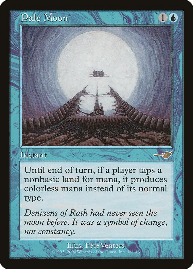 2000 Nemesis Pale Moon rare #36 unlisted card image