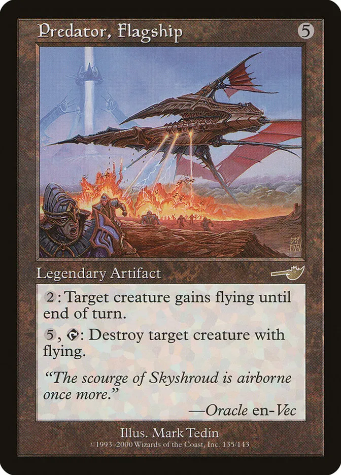 2000 Nemesis Predator, Flagship rare #135 unlisted card image