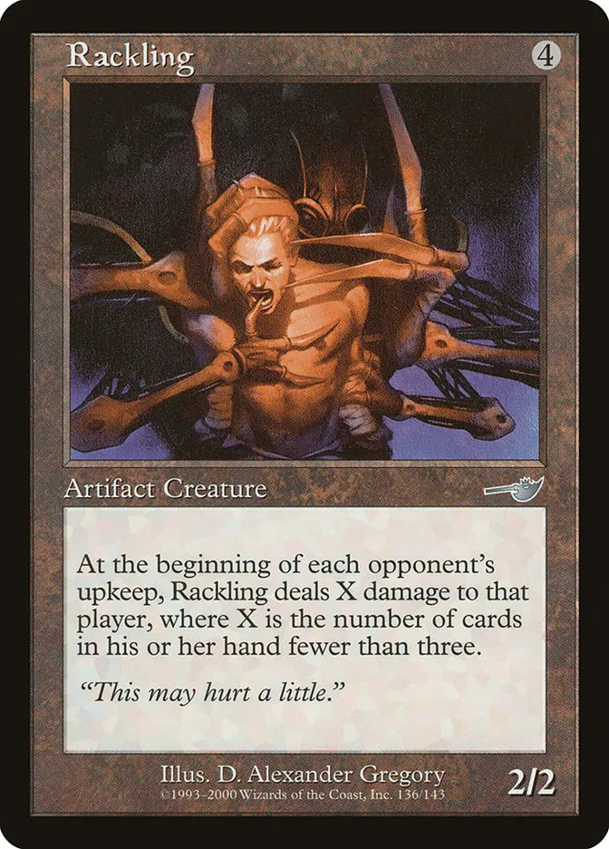 2000 Nemesis Rackling uncommon #136 unlisted card image