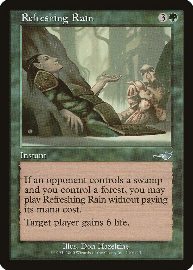 2000 Nemesis Refreshing Rain uncommon #110 unlisted card image