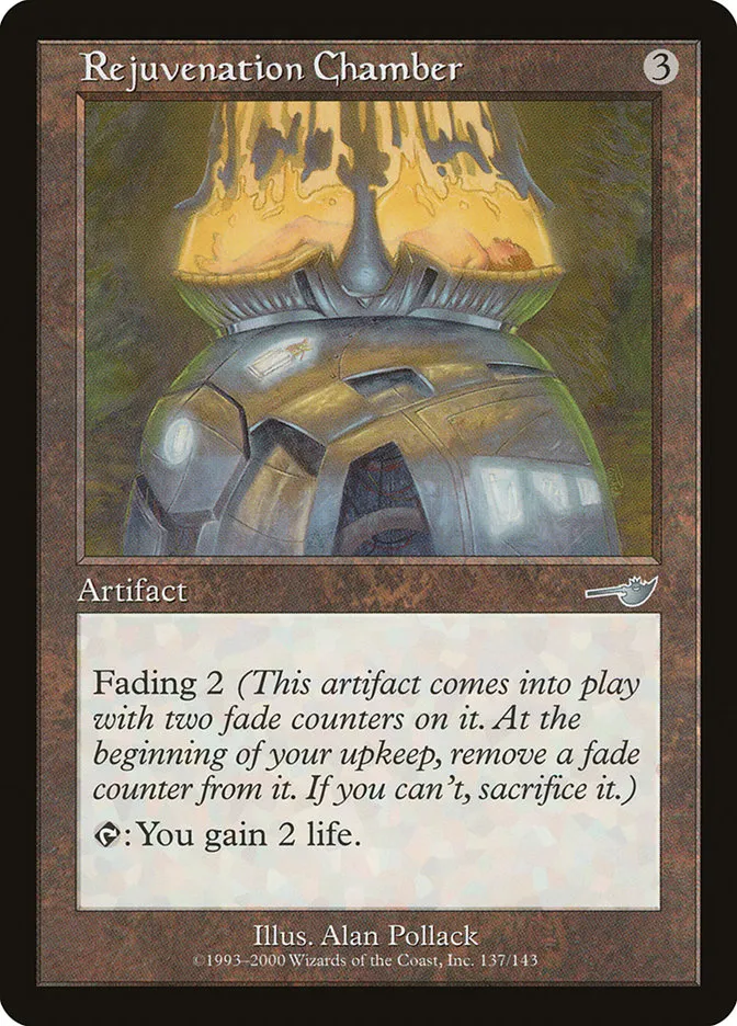 2000 Nemesis Rejuvenation Chamber uncommon #137 unlisted card image