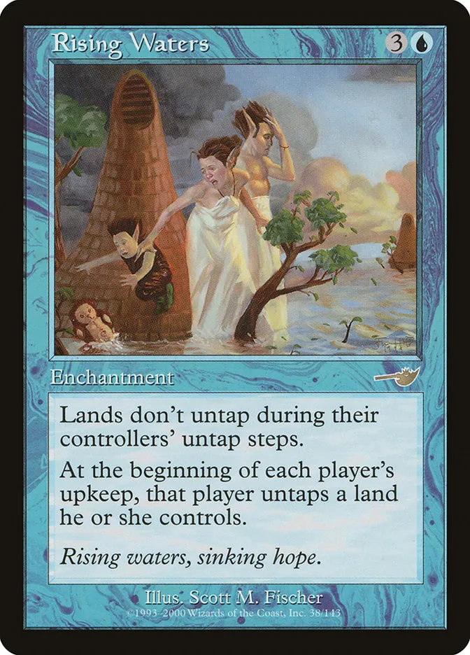2000 Nemesis Rising Waters rare #38 unlisted card image