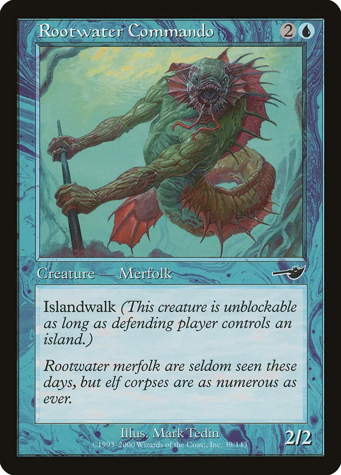 2000 Nemesis Rootwater Commando common #39 unlisted card image