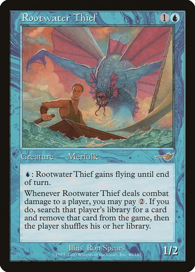 2000 Nemesis Rootwater Thief rare #40 unlisted card image