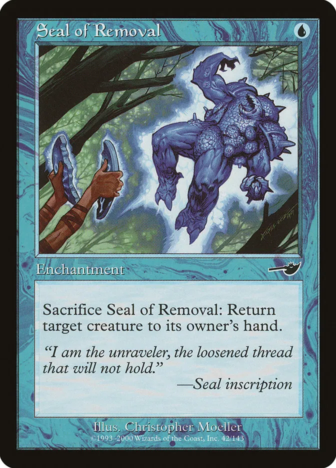 2000 Nemesis Seal of Removal common #42 unlisted card image