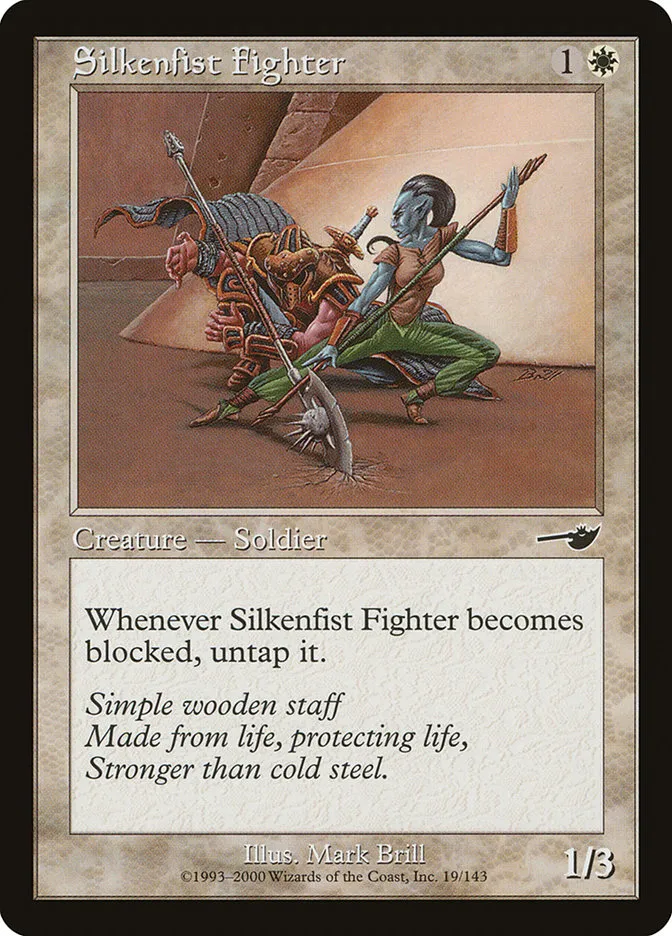 2000 Nemesis Silkenfist Fighter common #19 unlisted card image