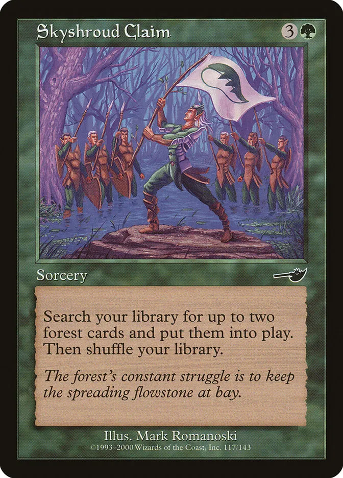 2000 Nemesis Skyshroud Claim common #117 unlisted card image