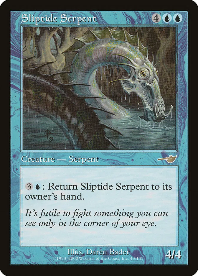 2000 Nemesis Sliptide Serpent rare #43 unlisted card image