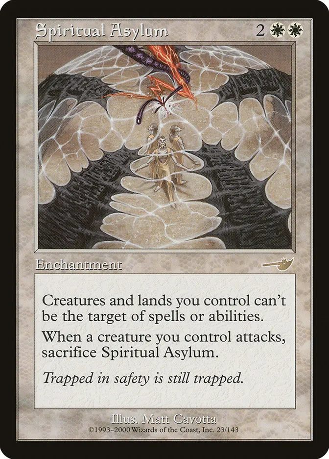 2000 Nemesis Spiritual Asylum rare #23 unlisted card image