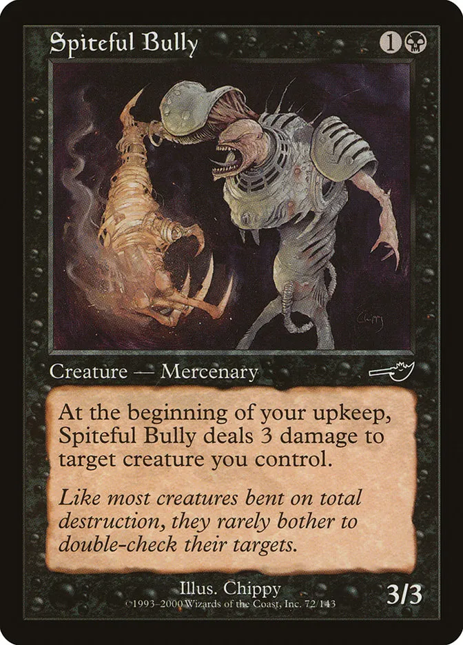 2000 Nemesis Spiteful Bully common #72 unlisted card image