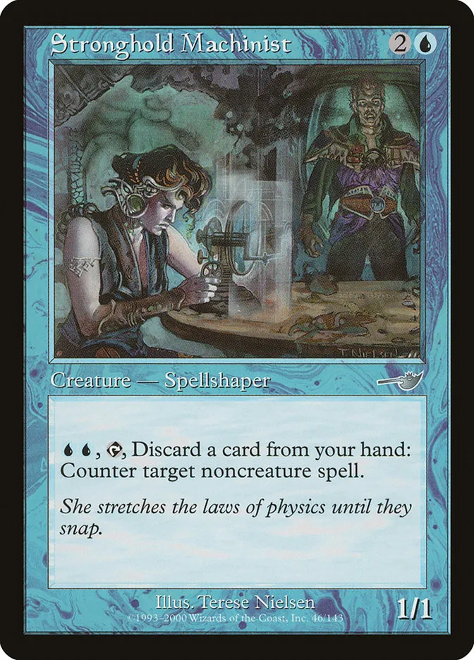 2000 Nemesis Stronghold Machinist uncommon #46 unlisted card image