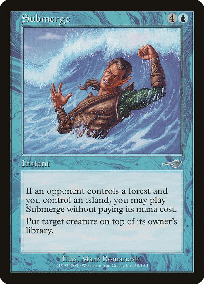 2000 Nemesis Submerge uncommon #48 unlisted card image