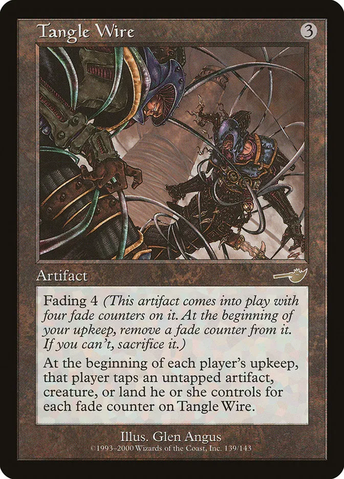 2000 Nemesis Tangle Wire rare #139 unlisted card image