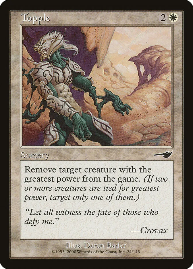 2000 Nemesis Topple common #24 unlisted card image