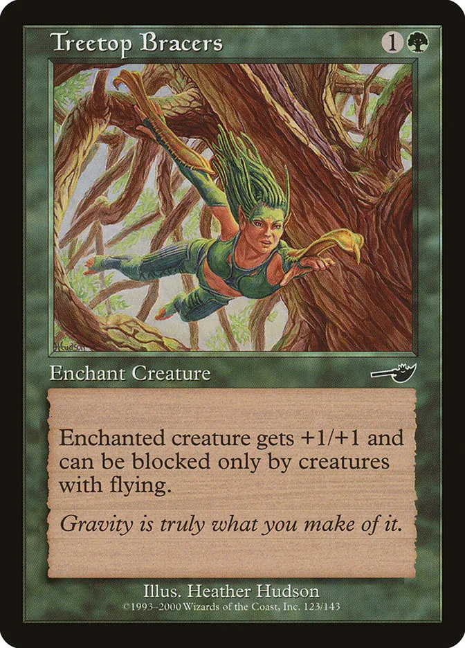 2000 Nemesis Treetop Bracers common #123 unlisted card image