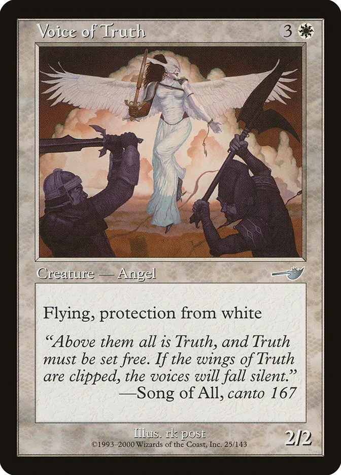 2000 Nemesis Voice of Truth uncommon #25 unlisted card image