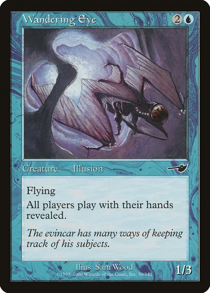 2000 Nemesis Wandering Eye common #50 unlisted card image
