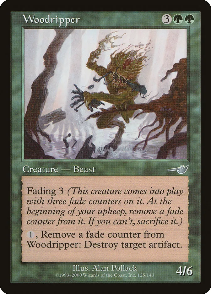 2000 Nemesis Woodripper uncommon #125 unlisted card image
