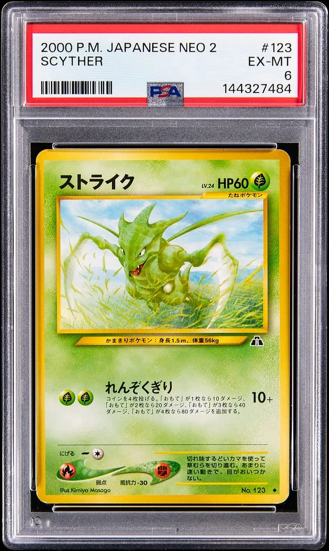 2000 Neo Discovery Scyther #123 card image