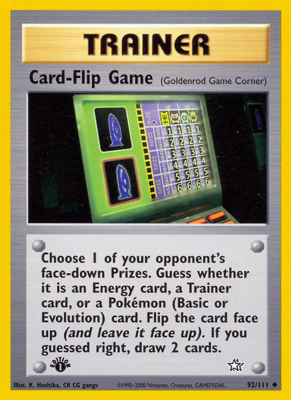 2000 Neo Genesis Card-Flip Game #092/111 Uncommon card image