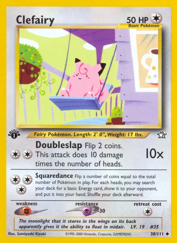 2000 Neo Genesis Clefairy #030/111 Uncommon card image